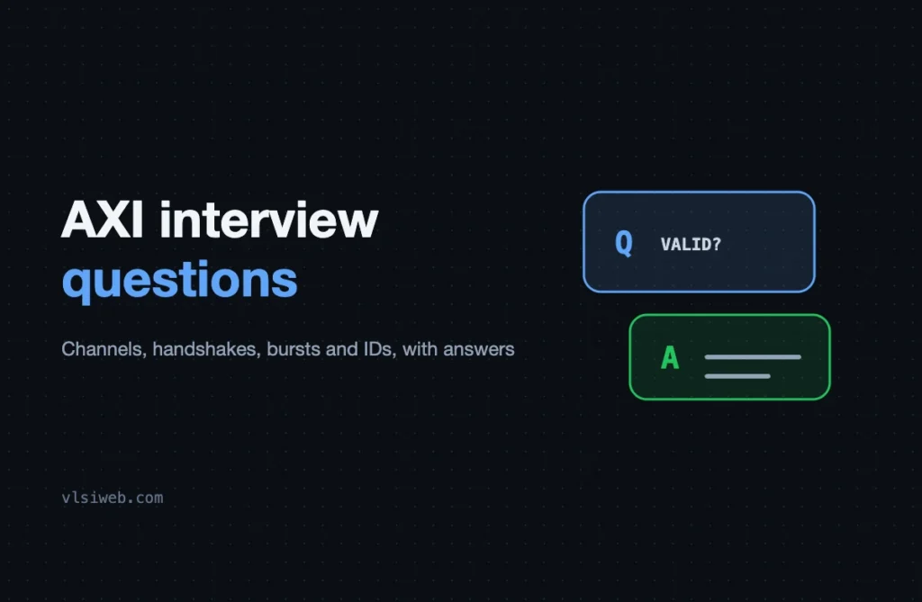 AXI Interview Questions: Channels, Handshakes, Bursts and Ordering AXI interview questions