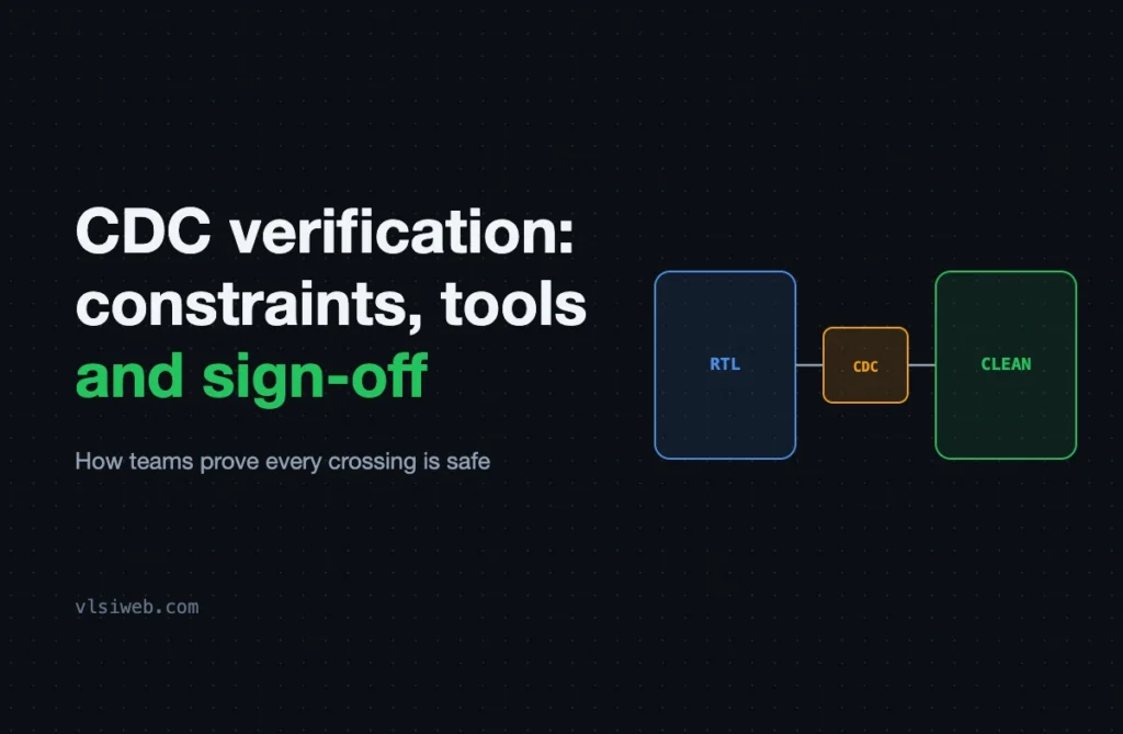 CDC verification: constraints, tools and sign-off