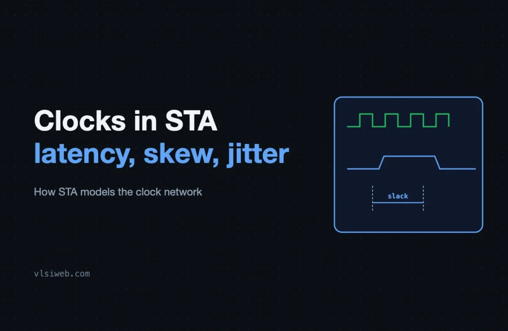 Clocks in STA: latency, skew and jitter