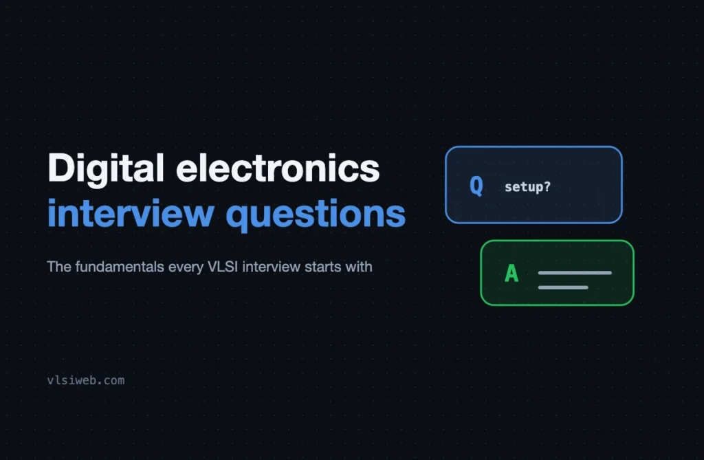 Digital electronics interview questions