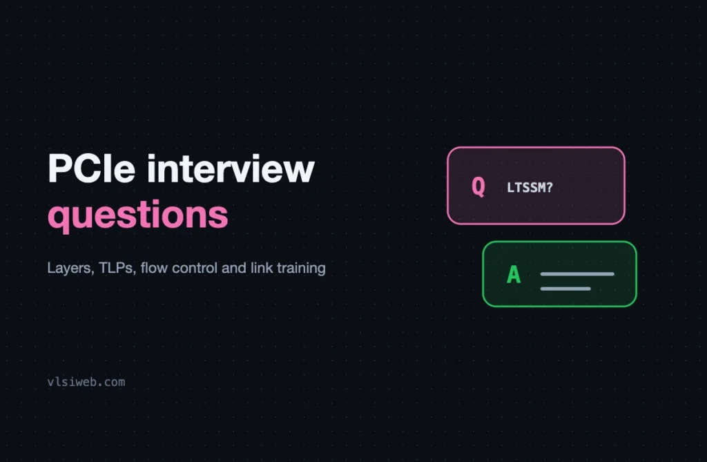 PCIe Interview Questions: Layers, TLPs, Flow Control and Link Training PCIe interview questions