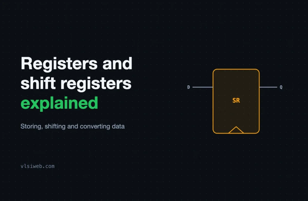 Registers and Shift Registers: SISO, SIPO, PISO and PIPO Registers and shift registers explained