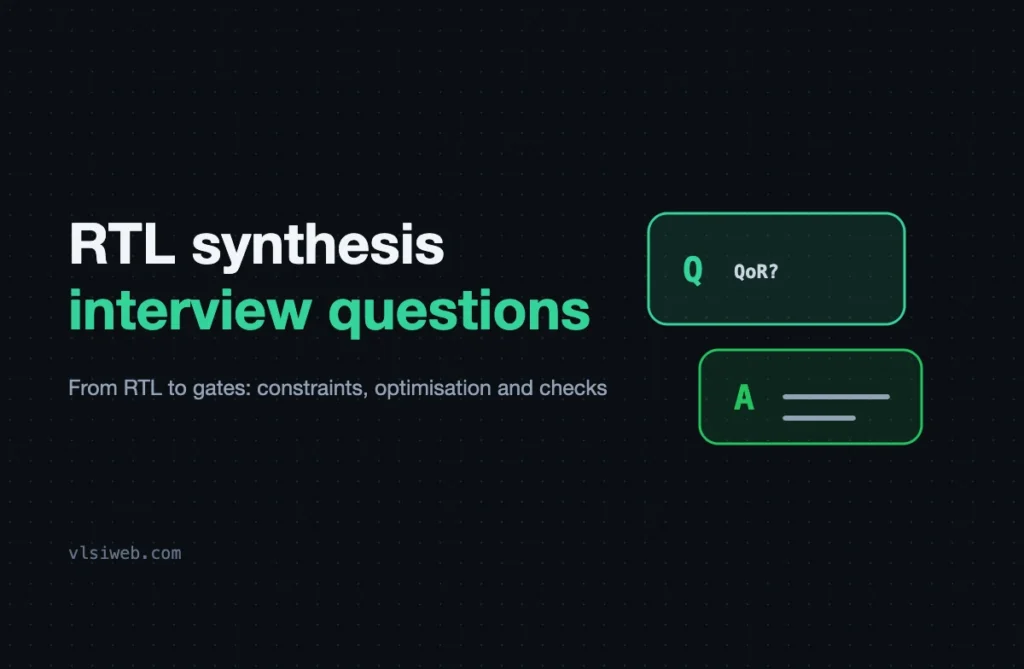 RTL Synthesis Interview Questions: From RTL to Gates RTL synthesis interview questions