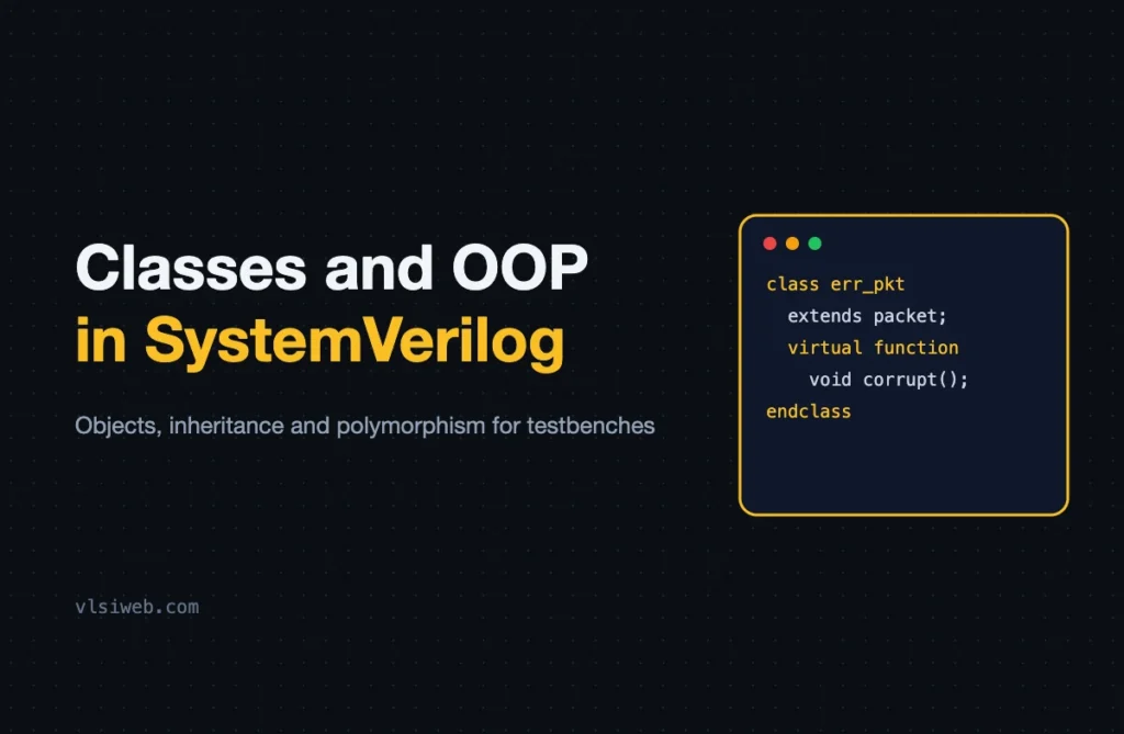 Classes and OOP in SystemVerilog: Handles, Inheritance and Polymorphism Classes and OOP in SystemVerilog