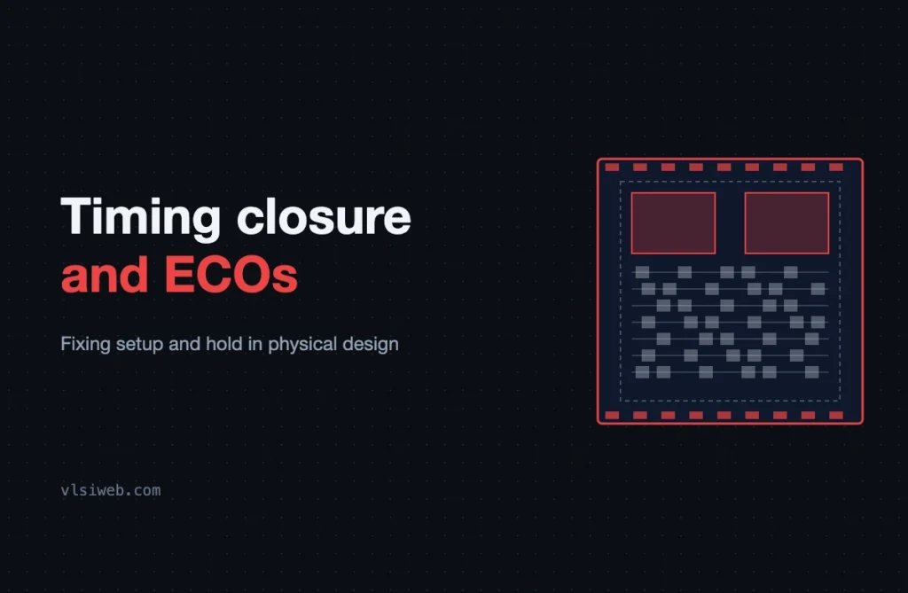 Timing Closure in Physical Design: Fixing Setup, Hold and ECOs Timing closure and ECOs