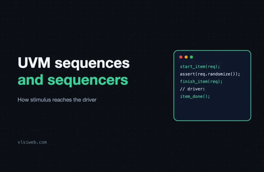 UVM Sequences and Sequencers: How Stimulus Reaches the Driver UVM sequences and sequencers