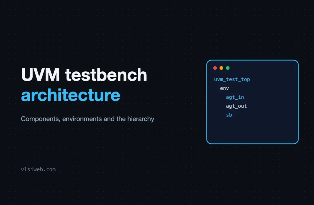 UVM Testbench Architecture: Components, Environments and Hierarchy UVM testbench architecture