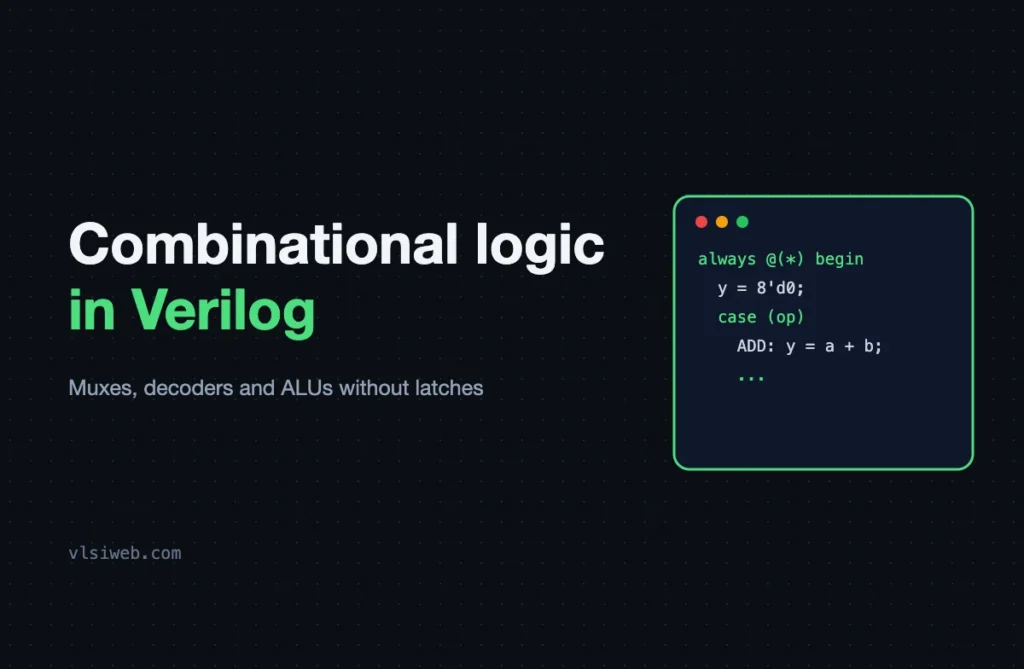 Writing Combinational Logic in Verilog (Without Latches) Combinational logic in Verilog